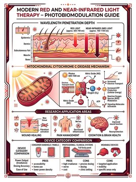 Guide to red and near infrared light therapy and photobiomodulation