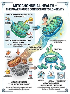 Mitochondrial health and its connection to cellular aging and energy