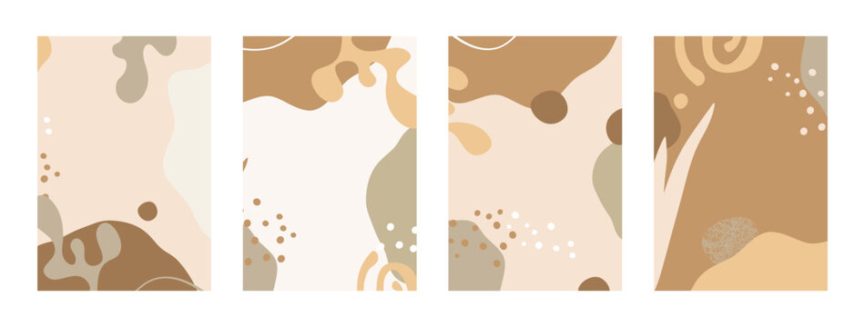 abstract shapes card and cover background