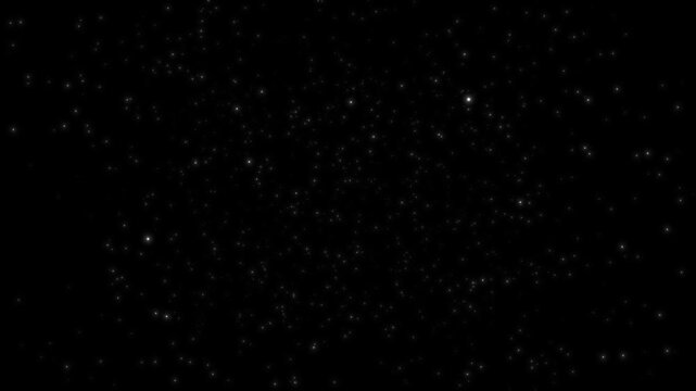 milky way galaxy deep space travel 4k, flying starry night sky with nebula and glowing clouds, outer space stars zoom animation. seamless looped cosmic background, alpha channel.