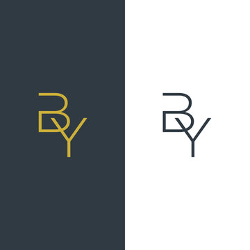 BY Monogram Logo Design.