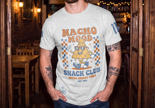 Casual T Shirt Apparel Mockup