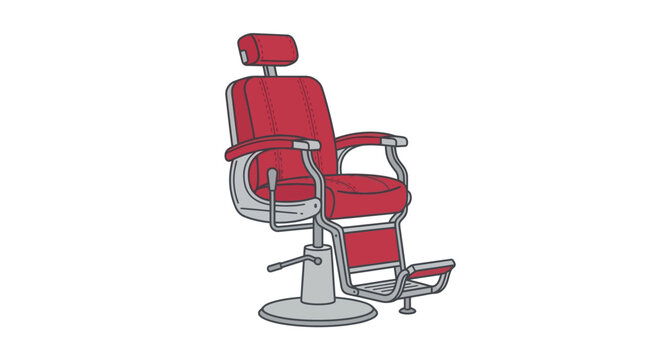 Modern ergonomic barber chair with adjustable features and comfortable cushioning designed for salon and barbershop use