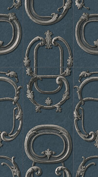 Seamless tonal ornamental fine detailed pattern, dark tonal monochromatic tileable background texture for wallpaper, textile, packaging and interior surface design, high resolution repeating... v22