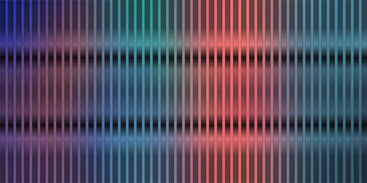 Abstract surface design with vibrant color gradient and vertical stripes.