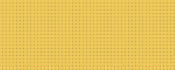 Seamless yellow notebook paper pattern with grid and cross marks. Retro science graph pad texture with dark lines for math note page. Warm grid notebook vector background in mustard tone for planner © Syuzann q