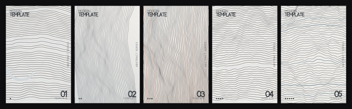 Minimalist marble texture background set, 5 abstract stone surface templates, elegant grey and white granite patterns for luxury branding and stationery