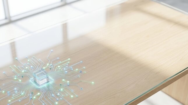 Exploring Agentic AI Technology on a Holographic Screen in a Modern Office Environment