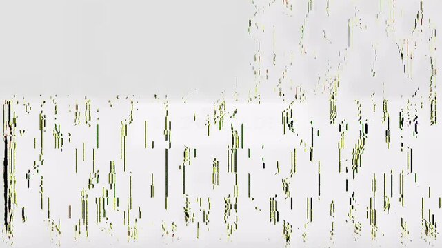 Abstract digital pattern with vertical broken lines creating a modern glitch art effect, perfect for technology backgrounds or artistic graphic design projects