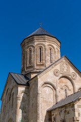 Obraz premium Nicortsminda orthodox Christianity church landmark in Racha region of Georgia