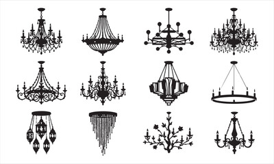 Fototapeta premium Luxury Lighting Fixture Vector Pack