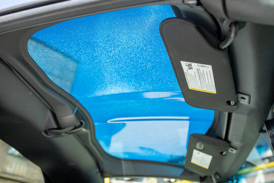 Poland, Stalowa Wola - 14th July, 2026: Corvette C6 Grand Sport. 430 KM 6.2 l ls3 2011 Sonic Blue