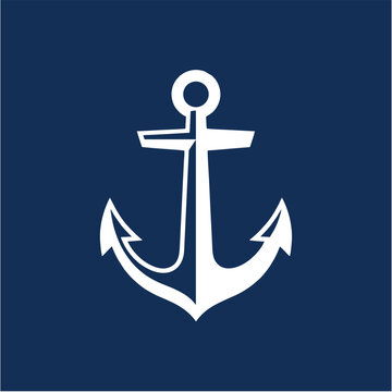 A nautical anchor emblem symbolizing maritime heritage adventure exploration and stability in marine environments for travel, navigation, outdoor activities, and water sports enthusiasts