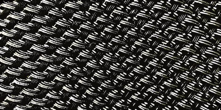 Dense Dash Pattern A Black And White Abstract Vector Illustration