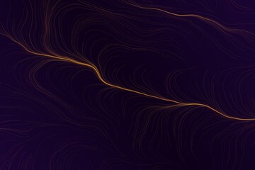 Abstract swirling energetic cosmic nebula in deep space with glowing lines representing connections or energy flow © ARgraphic