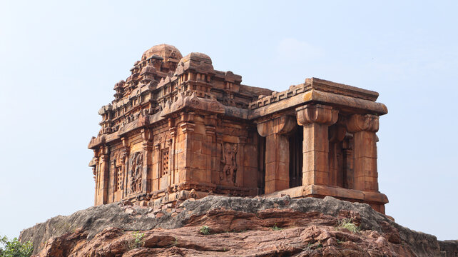 Badami Caves and Rock Cut Temples, Karnataka, India &ndash; Ancient Chalukya Architecture and Stone Carvings