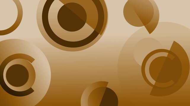 Abstract circular geometric composition with gradient background animation