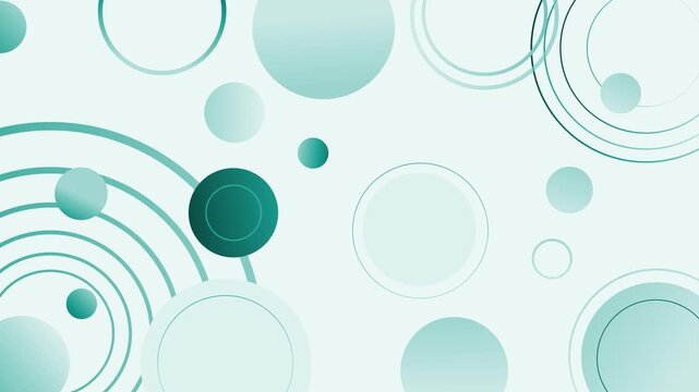 Abstract dark background with overlapping circles and gradients animation