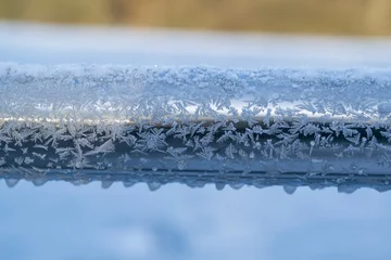Alurohr mit Eisblumen und Raureif © lichtbildmaster