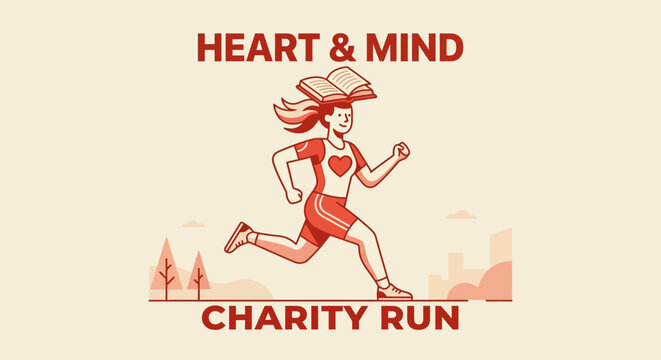 Heart And Mind Charity Run With Book Balance