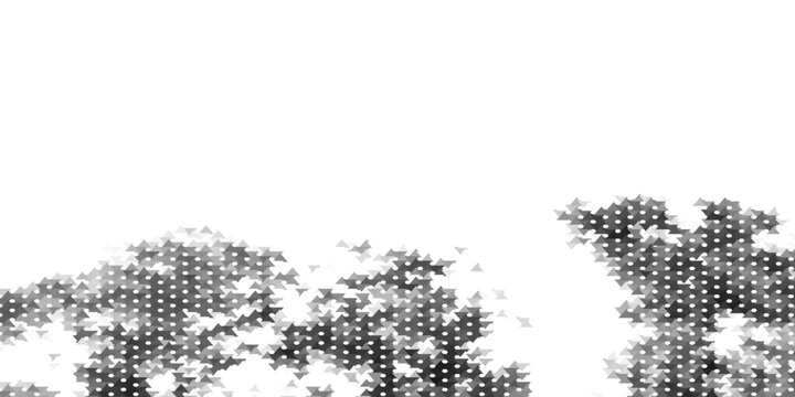 Modern geometric low poly triangle pattern trees nature background isolated on white