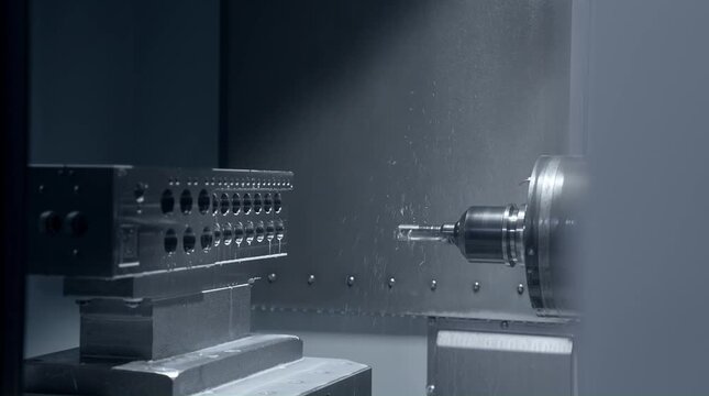 German High End CNC Milling Machine Workshop 4K