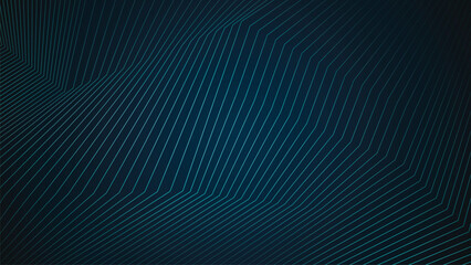Naklejka premium A dark blue background with neatly arranged, angular lines creating a sense of depth.