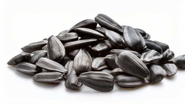 sunflower seeds isolated on white or white background