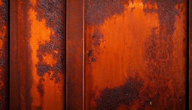 grunge rusty orange brown industrial industry metal corten steel background texture banner
