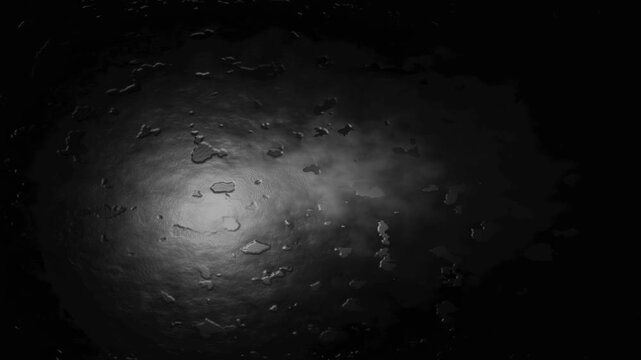Mysterious cosmic void with eerie glowing nebula texture in deep space