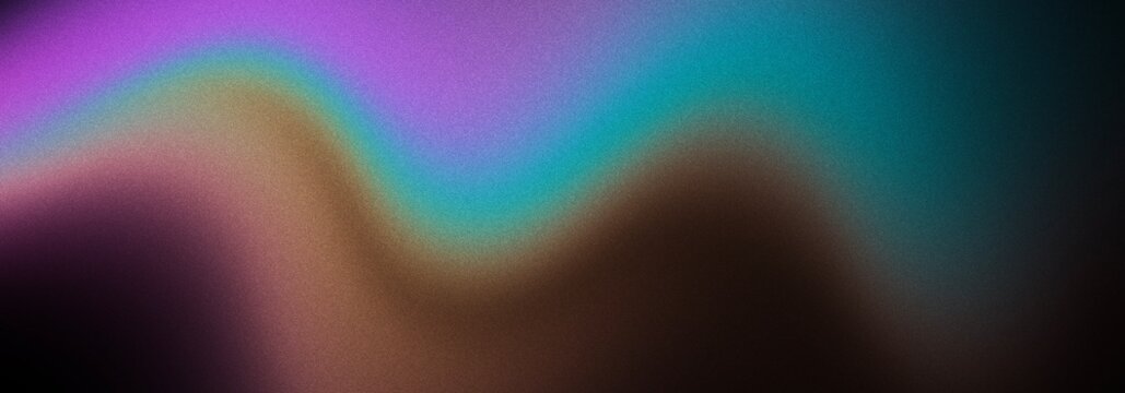 Abstract banner purple gradient background colors with noise effect Wallpaper Grainy noisy textured blurry texture Digital noise gradient. Nostalgia, vintage 70s, 80s style. Abstract lo-fi background.