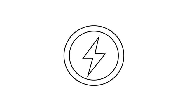 The icon momentarily shrinks and vanishes from view before reappearing back in its original centered position.