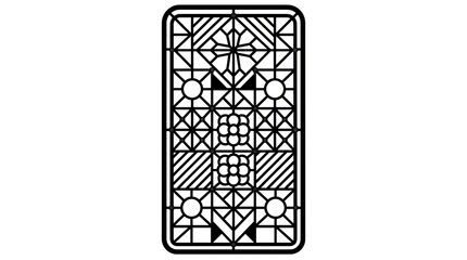 Fototapeta premium Geometric Pattern Design Element.