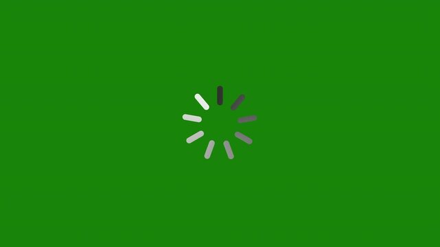 Futuristic buffering symbol UI loading animation. 4k video