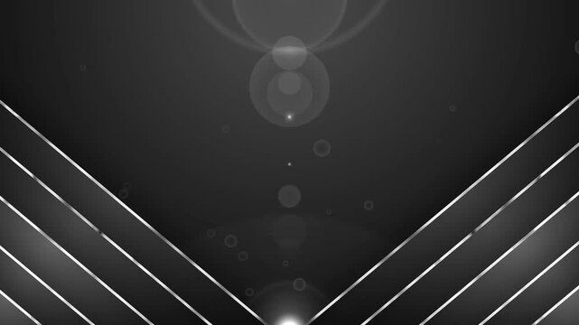 Dark abstract background with diagonal gold lines and soft light flare animation, modern elegant design for banner cover or luxury template