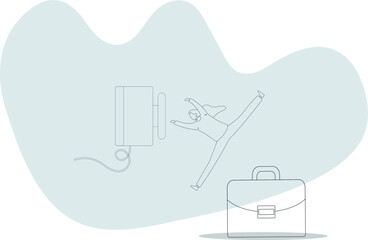 Push button call for emergency help, control or launch rocket, start new business or launch start up company concept.life situation and activities.