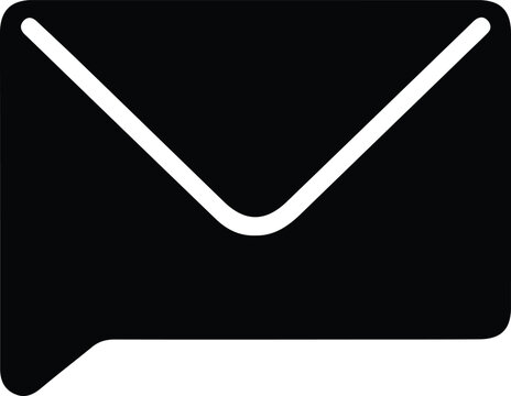 Email envelope icon, mail symbol vector, communication design graphic, message illustration, digital contact art, modern correspondence concept