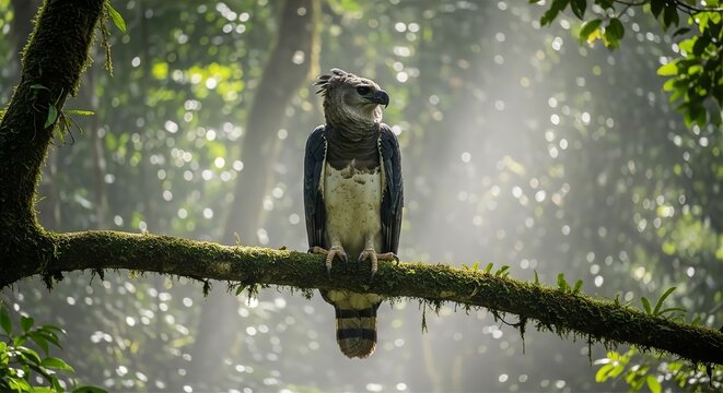 Harpy Eagle Rainforest Canopy Talon Grip Perch