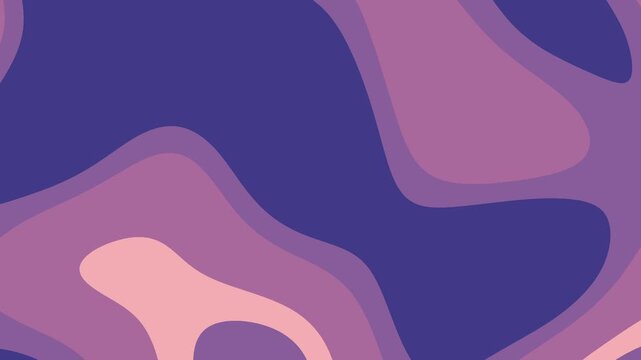 Abstract Purple Pink Layered Organic Shapes Background Loop