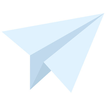 Paper Airplane Flying Illustration