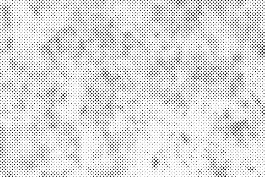 Abstract grunge halftone black dost texture background