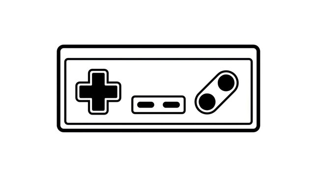 Video game controller icon design.