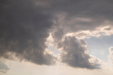 Fototapeta premium Storm clouds.Background of the summer sky with thunderclouds