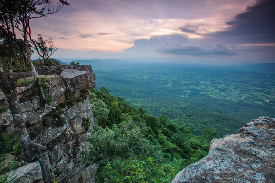 Landscape of  Phu Laen Kha  National Park, Chaiyaphum Province, ThaiLand.