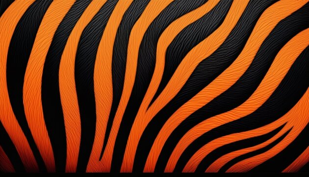 black and orange tiger stripe pattern a black tiger stripes pattern background with orange and black stripes for makeup design or print on fabric a textile texture with striped