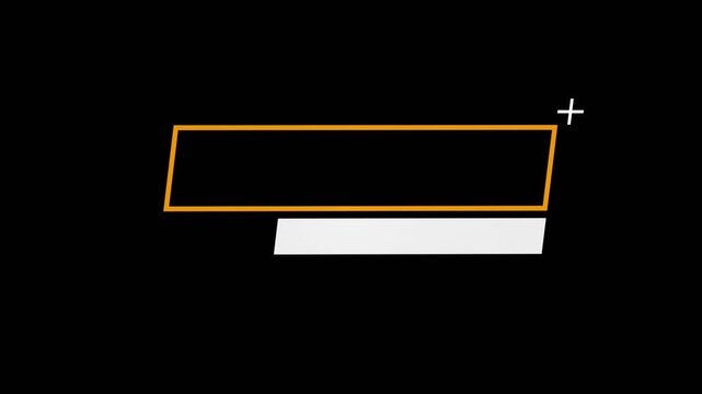 vector blank space for text titles 3D reveal effect with alpha channel