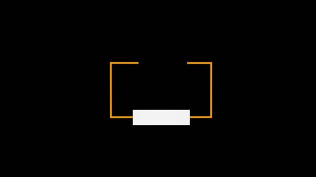 vector blank space for text titles 3D reveal effect with alpha channel