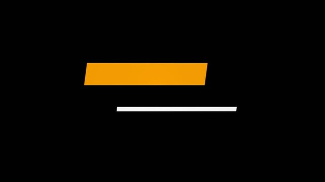 vector blank space for text titles 3D reveal effect with alpha channel