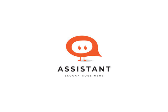 Ai Assistant Logo design vector illustration