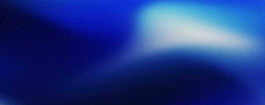 Deep Blue Sonar Wave Background, Dark Concentric Ripple Gradient with Bright Highlight